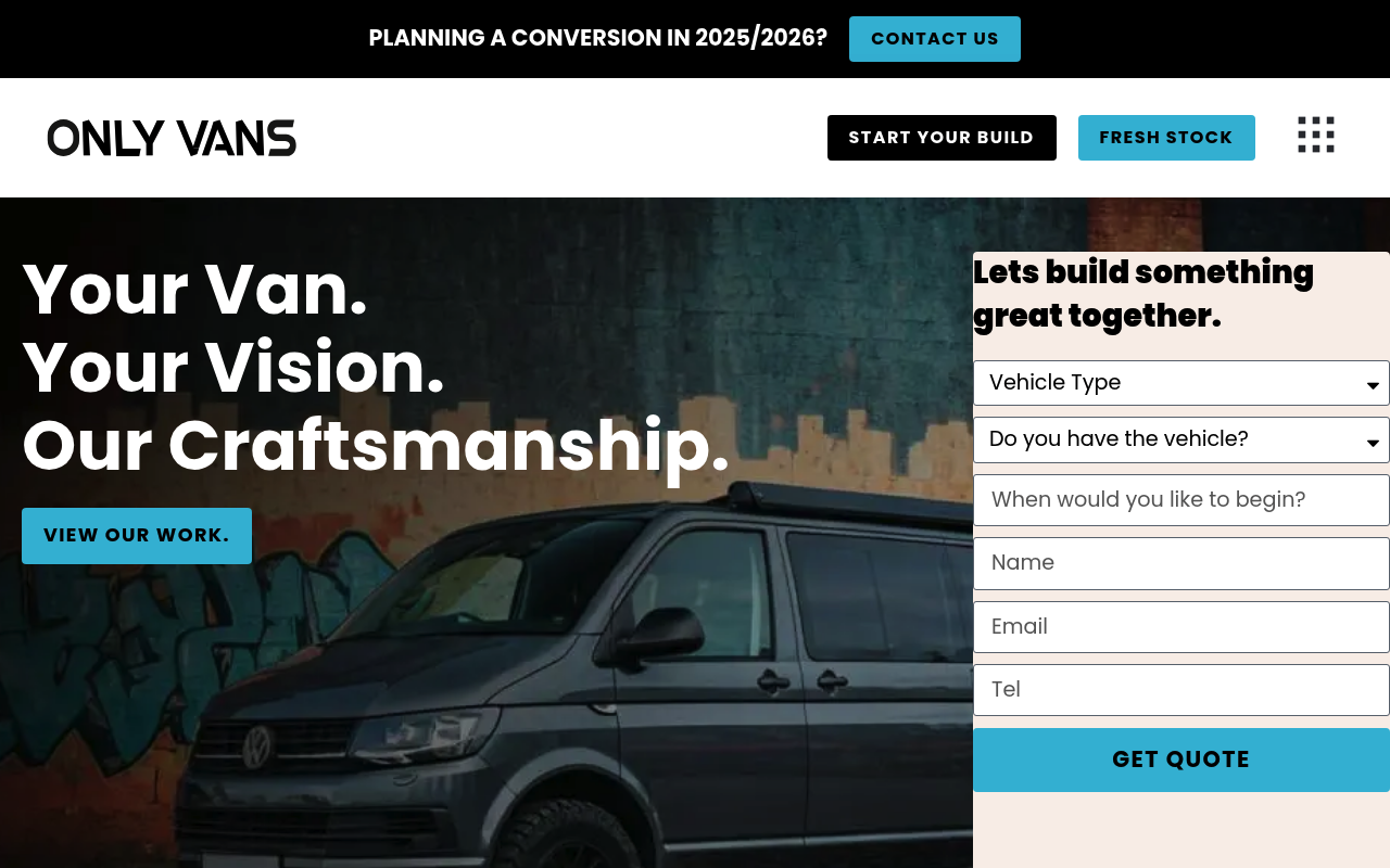 Only Vans Campers - Campervan Conversions