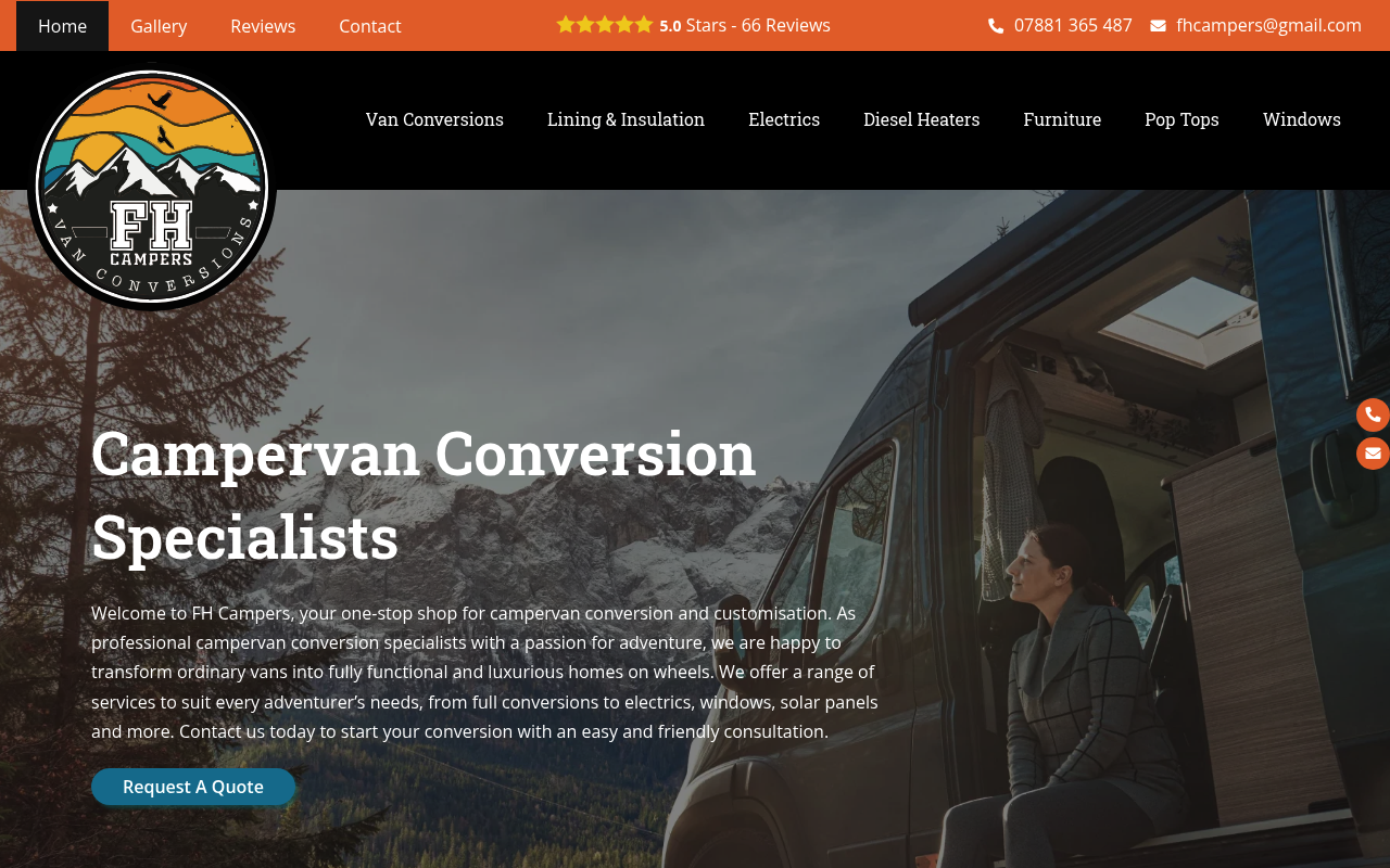 FH Campervan Conversions - Campervan Conversions