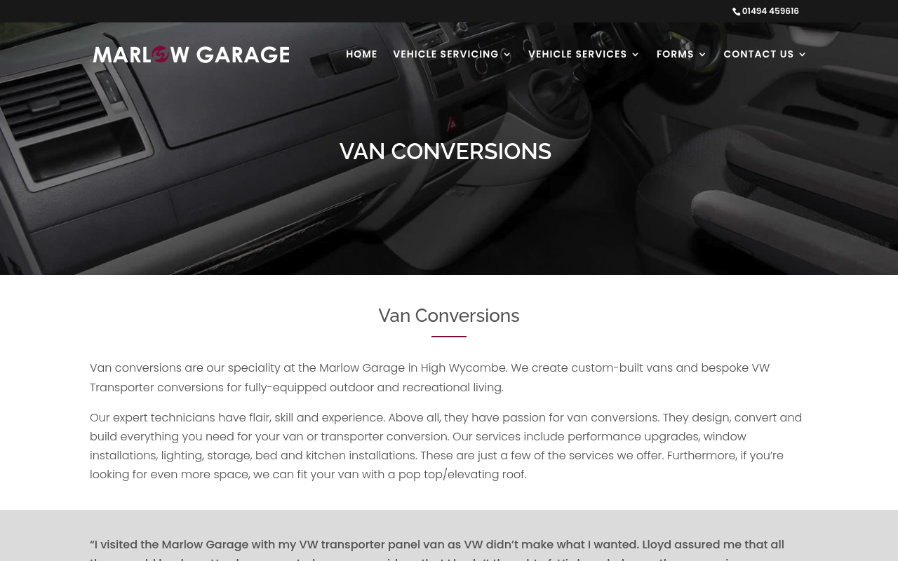 The Marlow Garage - Campervan Conversions