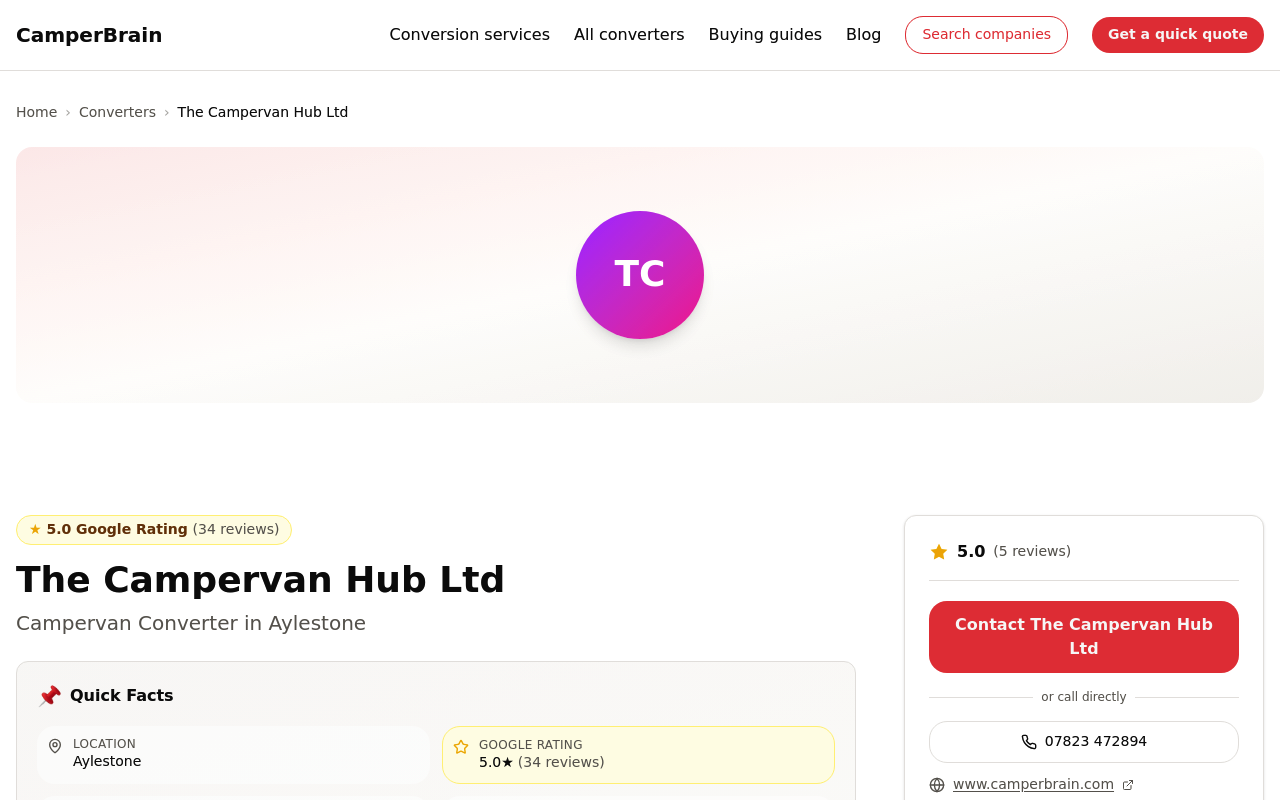 The Campervan Hub Ltd - Campervan Conversions