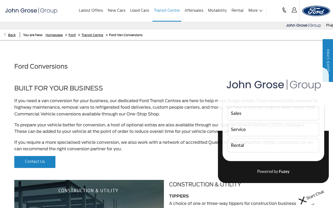 John Grose Group Limited - Campervan Conversions