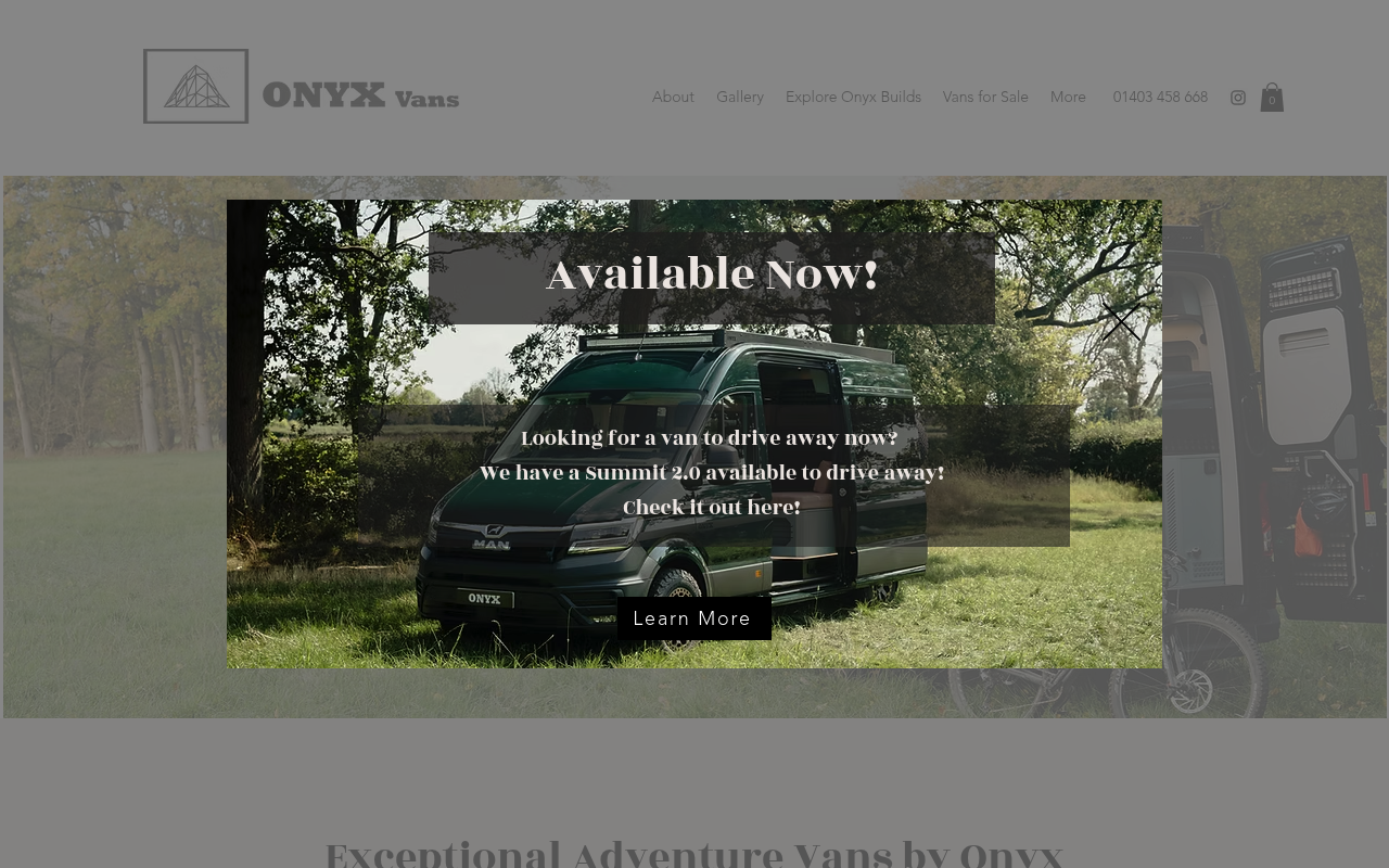 Onyx Vans - Campervan Conversions