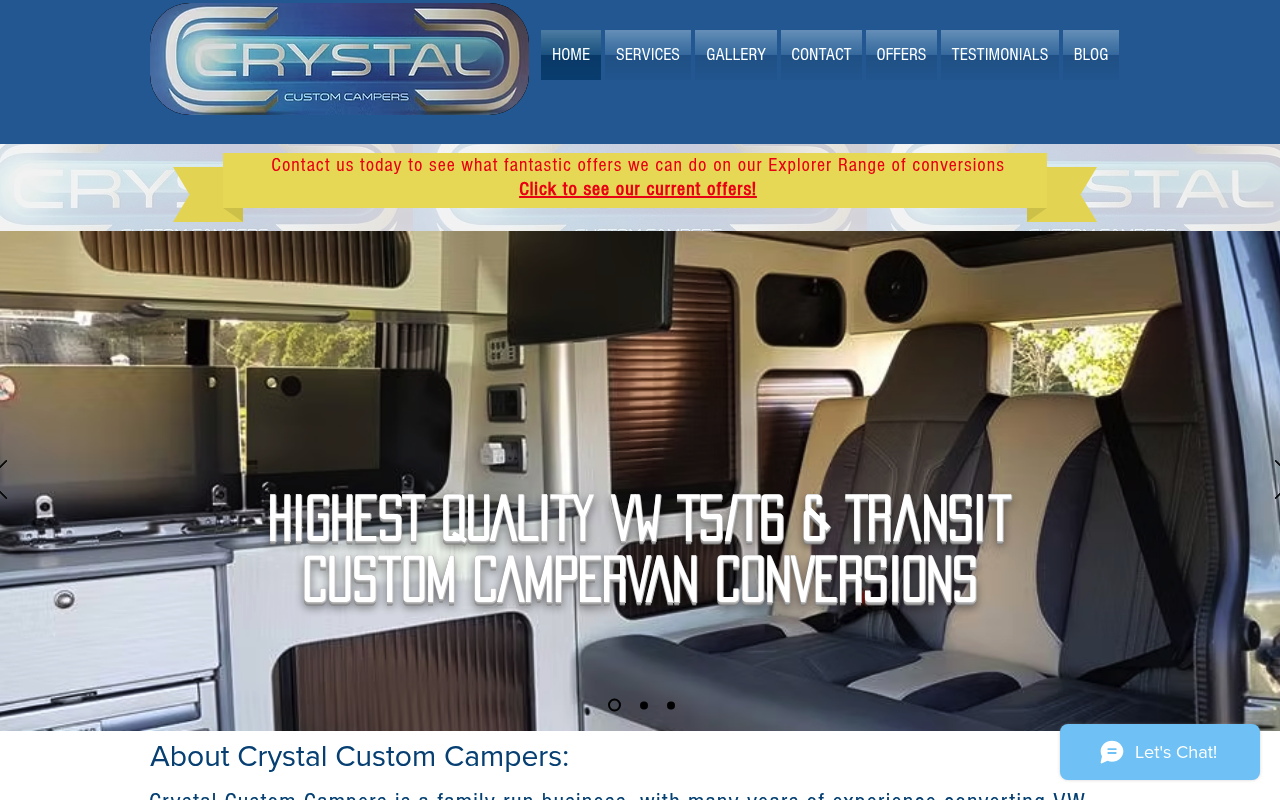 Crystal Custom Campers - Campervan Conversions