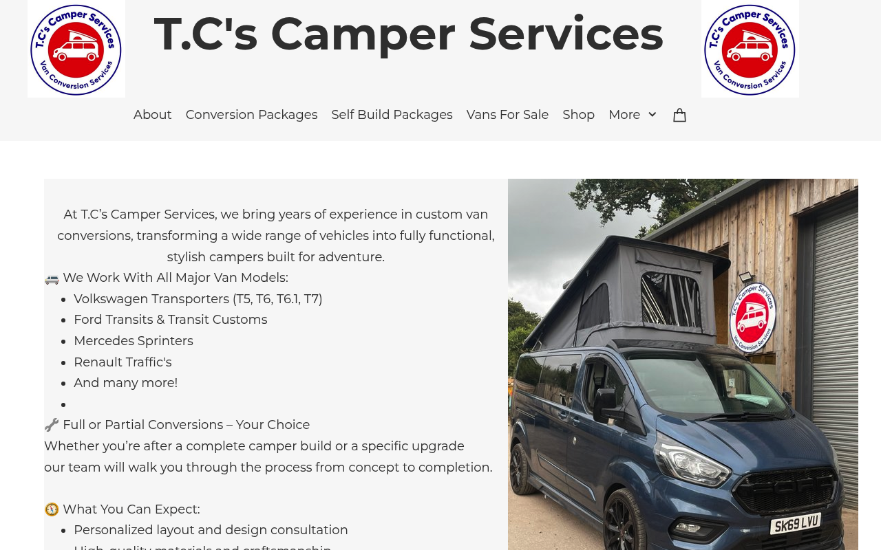 T.C's Camper Services - Campervan Conversions